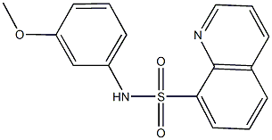 N-(3-methoxyphenyl)-8-quinolinesulfonamide Structure