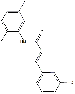 3-(3-chlorophenyl)-N-(2,5-dimethylphenyl)acrylamide 结构式