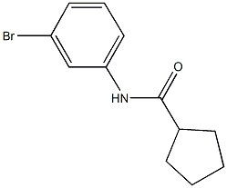 N-(3-bromophenyl)cyclopentanecarboxamide Structure