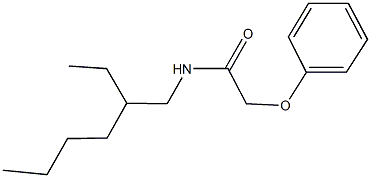 N-(2-ethylhexyl)-2-phenoxyacetamide 结构式