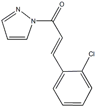 1-[3-(2-chlorophenyl)acryloyl]-1H-pyrazole Struktur