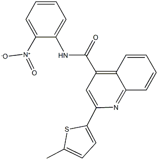 544414-45-1 N-{2-nitrophenyl}-2-(5-methyl-2-thienyl)-4-quinolinecarboxamide