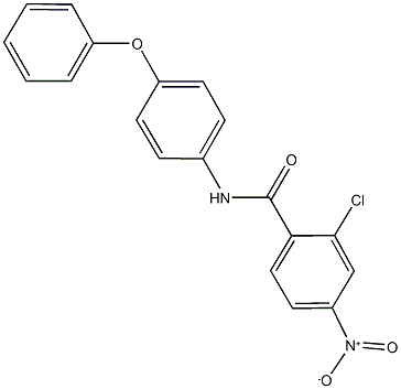 2-chloro-4-nitro-N-(4-phenoxyphenyl)benzamide 化学構造式