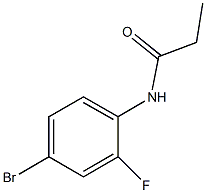 N-(4-bromo-2-fluorophenyl)propanamide,544421-44-5,结构式