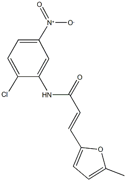 N-{2-chloro-5-nitrophenyl}-3-(5-methyl-2-furyl)acrylamide Structure