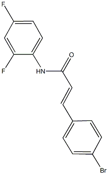 3-(4-bromophenyl)-N-(2,4-difluorophenyl)acrylamide Structure