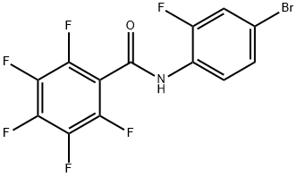 N-(4-bromo-2-fluorophenyl)-2,3,4,5,6-pentafluorobenzamide 结构式