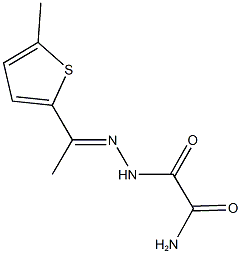 2-{2-[1-(5-methyl-2-thienyl)ethylidene]hydrazino}-2-oxoacetamide Structure