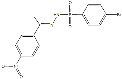 4-bromo-N'-(1-{4-nitrophenyl}ethylidene)benzenesulfonohydrazide Structure