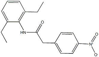 N-(2,6-diethylphenyl)-2-{4-nitrophenyl}acetamide 化学構造式