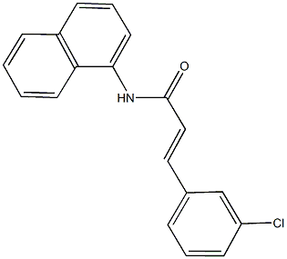 3-(3-chlorophenyl)-N-(1-naphthyl)acrylamide 结构式