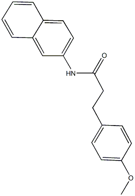 3-(4-methoxyphenyl)-N-(2-naphthyl)propanamide Struktur