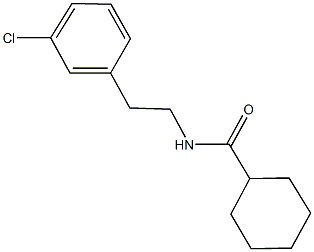 N-[2-(3-chlorophenyl)ethyl]cyclohexanecarboxamide Structure