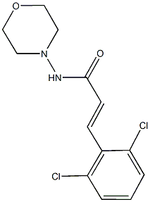 3-(2,6-dichlorophenyl)-N-(4-morpholinyl)acrylamide Structure