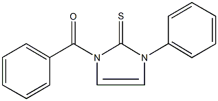 1-benzoyl-3-phenyl-1,3-dihydro-2H-imidazole-2-thione Struktur