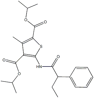 544438-13-3 diisopropyl 3-methyl-5-[(2-phenylbutanoyl)amino]-2,4-thiophenedicarboxylate