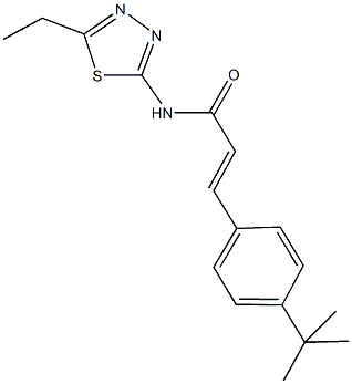 3-(4-tert-butylphenyl)-N-(5-ethyl-1,3,4-thiadiazol-2-yl)acrylamide|