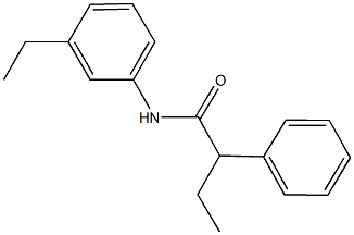 N-(3-ethylphenyl)-2-phenylbutanamide Structure