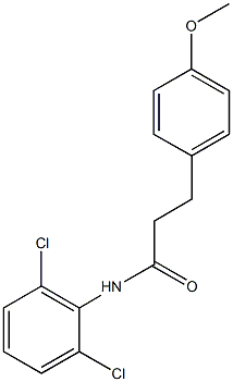 N-(2,6-dichlorophenyl)-3-(4-methoxyphenyl)propanamide Structure