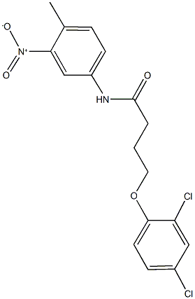 4-(2,4-dichlorophenoxy)-N-{3-nitro-4-methylphenyl}butanamide Structure