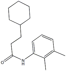 3-cyclohexyl-N-(2,3-dimethylphenyl)propanamide,544449-82-3,结构式