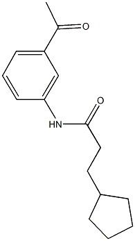 N-(3-acetylphenyl)-3-cyclopentylpropanamide|