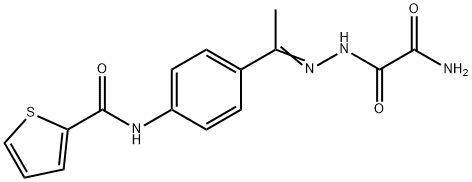 N-(4-{N-[amino(oxo)acetyl]ethanehydrazonoyl}phenyl)-2-thiophenecarboxamide,544453-26-1,结构式