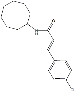 3-(4-chlorophenyl)-N-cyclooctylacrylamide 结构式