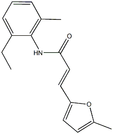 N-(2-ethyl-6-methylphenyl)-3-(5-methyl-2-furyl)acrylamide|