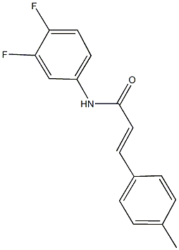N-(3,4-difluorophenyl)-3-(4-methylphenyl)acrylamide Structure