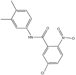 5-chloro-N-(3,4-dimethylphenyl)-2-nitrobenzamide 化学構造式