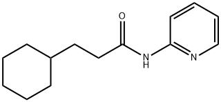3-cyclohexyl-N-(2-pyridinyl)propanamide 化学構造式