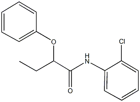 N-(2-chlorophenyl)-2-phenoxybutanamide,544460-44-8,结构式