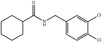 N-(3,4-dichlorobenzyl)cyclohexanecarboxamide Structure