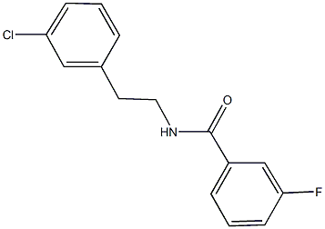 N-[2-(3-chlorophenyl)ethyl]-3-fluorobenzamide Structure