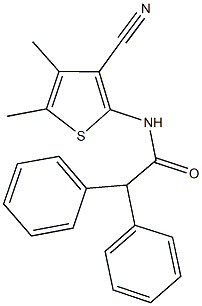 544464-58-6 N-(3-cyano-4,5-dimethyl-2-thienyl)-2,2-diphenylacetamide