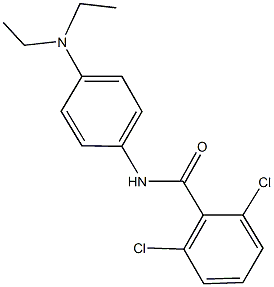 2,6-dichloro-N-[4-(diethylamino)phenyl]benzamide 化学構造式