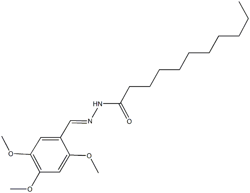 N'-(2,4,5-trimethoxybenzylidene)undecanohydrazide Structure