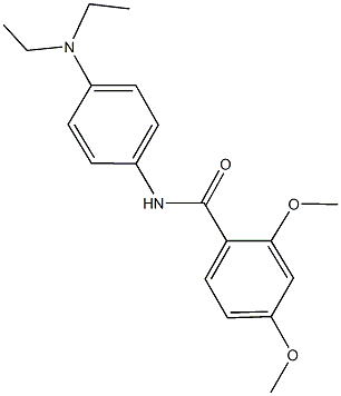 N-[4-(diethylamino)phenyl]-2,4-dimethoxybenzamide 结构式