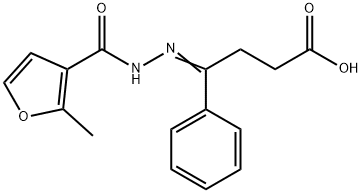 4-[(2-methyl-3-furoyl)hydrazono]-4-phenylbutanoic acid|