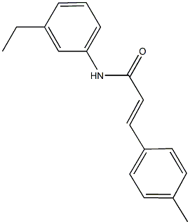 N-(3-ethylphenyl)-3-(4-methylphenyl)acrylamide Structure