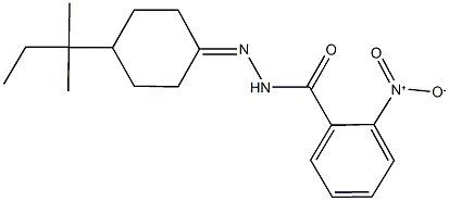 2-nitro-N'-(4-tert-pentylcyclohexylidene)benzohydrazide,544663-84-5,结构式