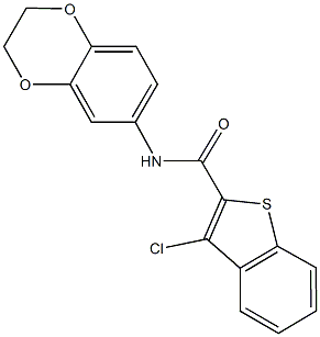 544664-73-5 3-chloro-N-(2,3-dihydro-1,4-benzodioxin-6-yl)-1-benzothiophene-2-carboxamide