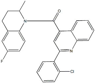544664-99-5 1-{[2-(2-chlorophenyl)-4-quinolinyl]carbonyl}-6-fluoro-2-methyl-1,2,3,4-tetrahydroquinoline