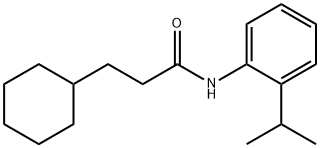 3-cyclohexyl-N-(2-isopropylphenyl)propanamide,544666-63-9,结构式