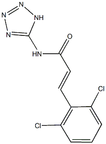 3-(2,6-dichlorophenyl)-N-(1H-tetraazol-5-yl)acrylamide Struktur