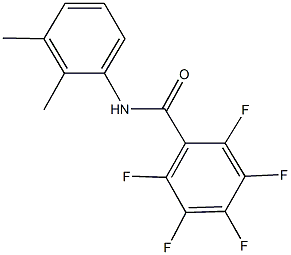 N-(2,3-dimethylphenyl)-2,3,4,5,6-pentafluorobenzamide Struktur