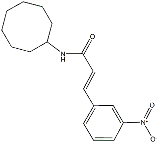 N-cyclooctyl-3-{3-nitrophenyl}acrylamide,544689-89-6,结构式