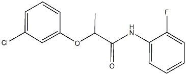2-(3-chlorophenoxy)-N-(2-fluorophenyl)propanamide,544690-00-8,结构式