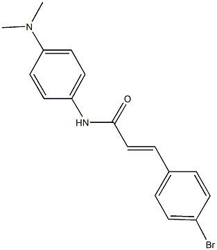 3-(4-bromophenyl)-N-[4-(dimethylamino)phenyl]acrylamide,544691-15-8,结构式